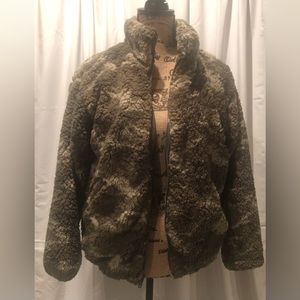 Women’s Camouflage Print Fleece Jacket by Nine West
